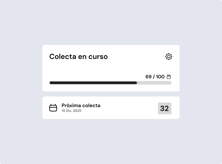 Colectas programadas