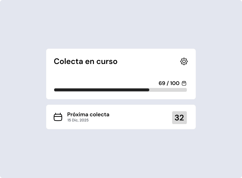 Colectas programadas